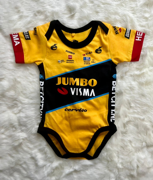 New Limited Edition Jumbo Visma cycling team baby onesie season 2023/2024