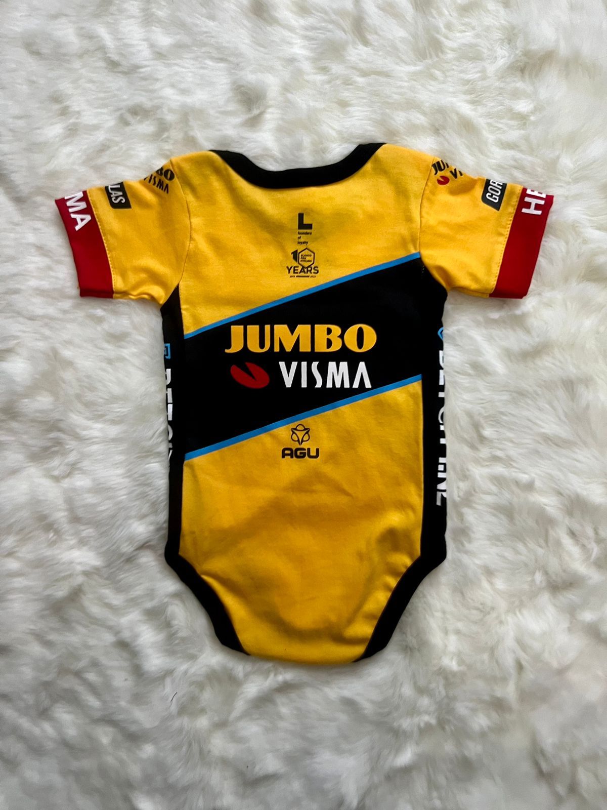 New Limited Edition Jumbo Visma cycling team baby onesie season 2023/2024