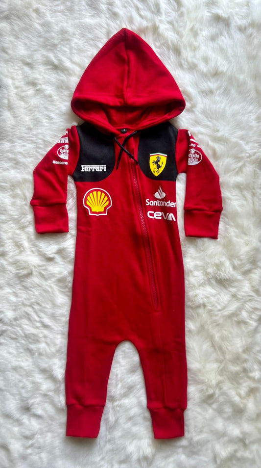 New Ferrari F1 Limited Edition Baby Anarok Jumpsuit 100% cotton | Fan Edition