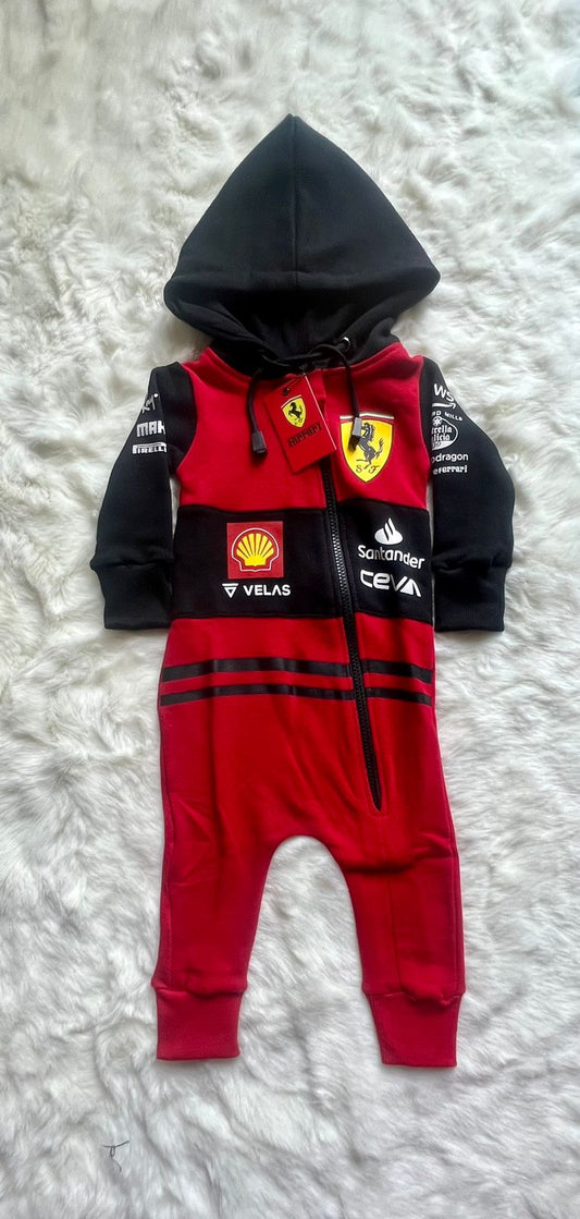 New Ferrari F1 Limited Edition Baby Anarok Jumpsuit 100% cotton | Nino Edition