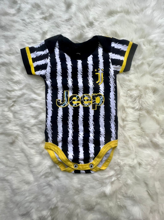 Limited Edition Juventus 1st Home | Tiny Bianconeri Juventus FC Baby Romper for Your Little Turin Champion!