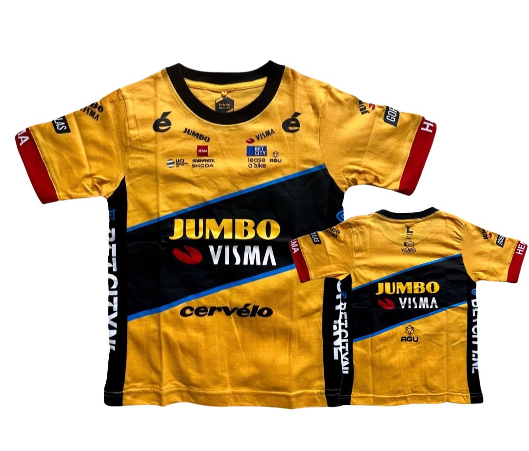 New Limited Edition Jumbo Visma cycling team toddler shirt Tour de France season