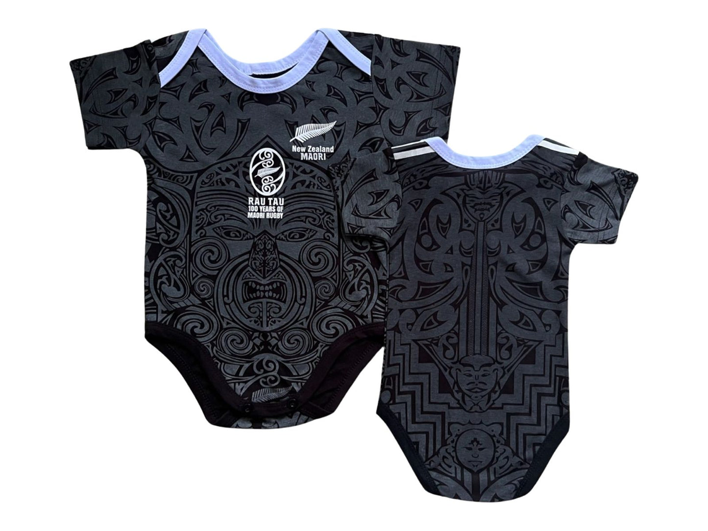 Māori All Blacks Baby Bodysuit Onesie 1st Home Full Print | Baby Gift