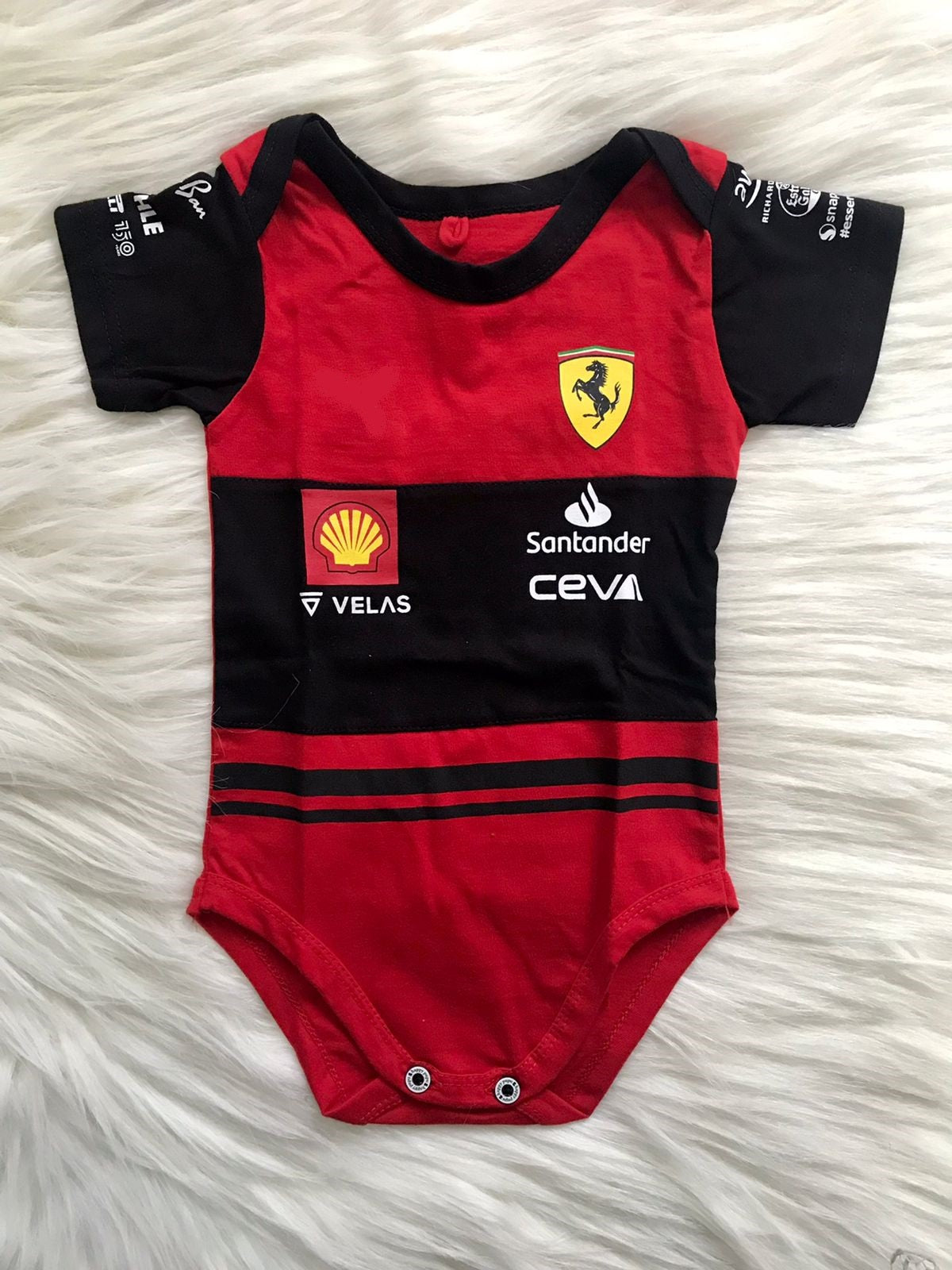 New Limited Edition F1 Ferrari Racing romper jersey 100% cotton | Red Edition